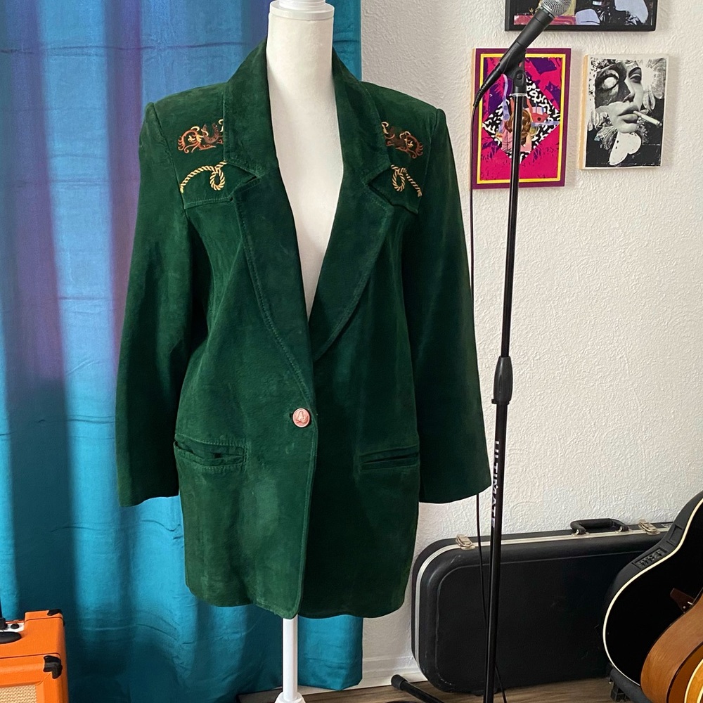 Cedars Suede Embroidered Jacket